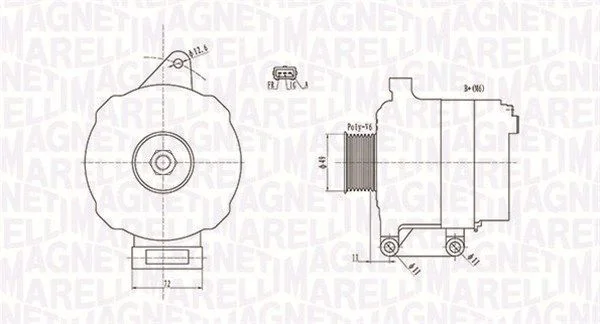 Alternator MAGNETI MARELLI 063731780010