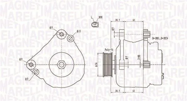Alternator MAGNETI MARELLI 063731818010