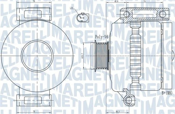 Alternátor MAGNETI MARELLI 063731923010