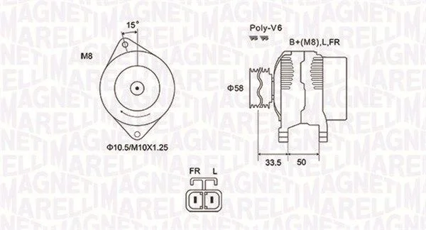 Alternator MAGNETI MARELLI 063732020010