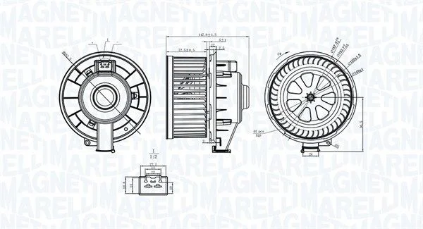 Interior Blower MAGNETI MARELLI 069412253010