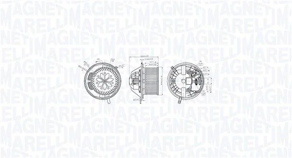 Vnútorný ventilátor MAGNETI MARELLI 069412760010