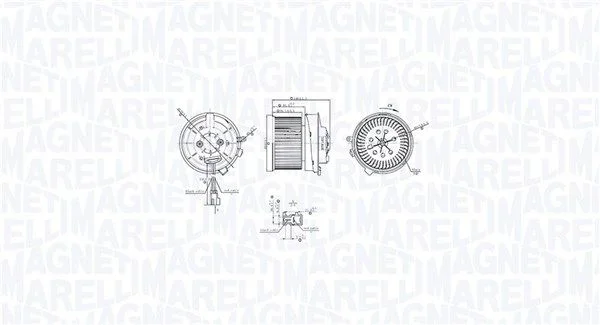 Interior Blower MAGNETI MARELLI 069412766010