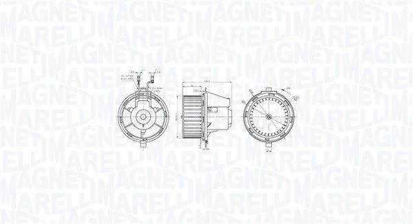Interior Blower MAGNETI MARELLI 069412770010