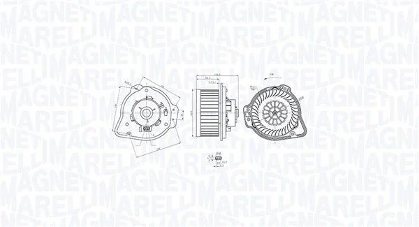 Interior Blower MAGNETI MARELLI 069412772010