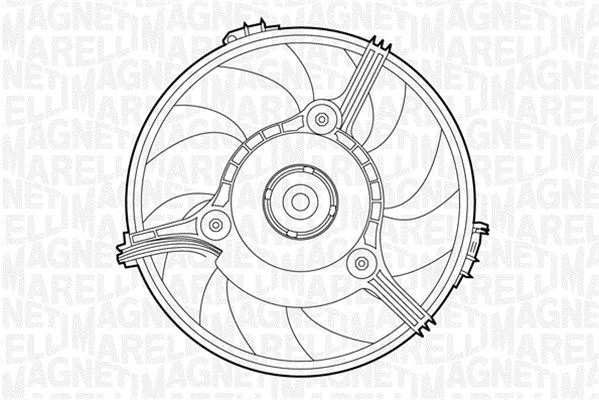 Fan, engine cooling MAGNETI MARELLI 069422263010