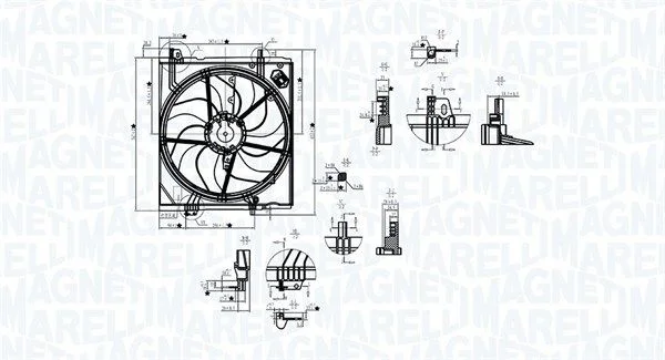 Ventilátor, chladenie motora MAGNETI MARELLI 069422787010
