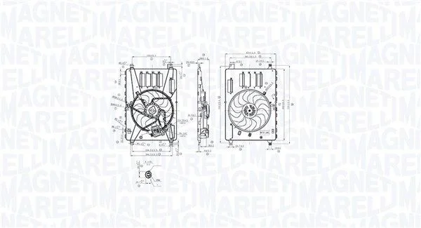 Ventilátor, chladenie motora MAGNETI MARELLI 069422857010
