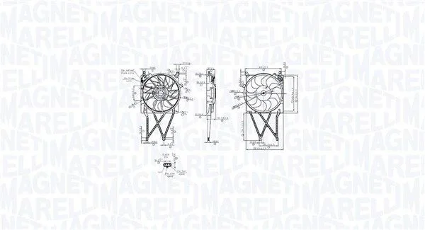 Ventilátor, chladenie motora MAGNETI MARELLI 069422862010
