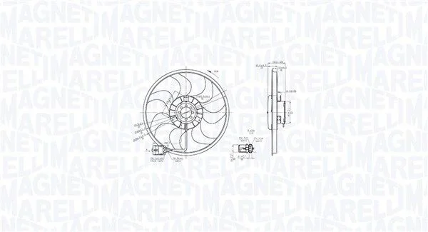 Ventilátor, chladenie motora MAGNETI MARELLI 069422864010