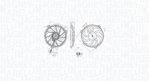 Ventilátor, chladenie motora MAGNETI MARELLI 069422865010