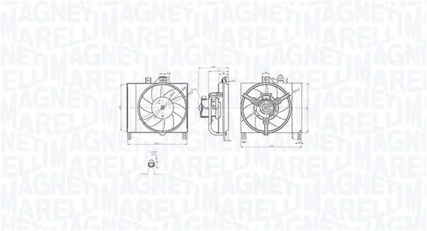 Fan, engine cooling MAGNETI MARELLI 069422873010
