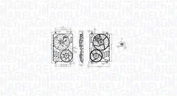 Ventilátor, chladenie motora MAGNETI MARELLI 069422884010