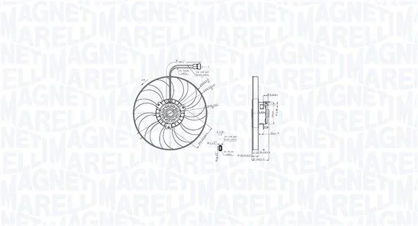 Fan, engine cooling MAGNETI MARELLI 069422886010