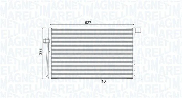 Kondenzátor, klimatizácia MAGNETI MARELLI 350203899000