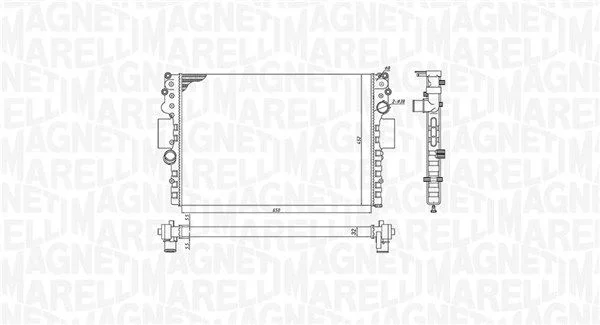 Chladič, chladenie motora MAGNETI MARELLI 350213183800