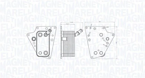 Chladič oleja, motorový olej MAGNETI MARELLI 350300001500