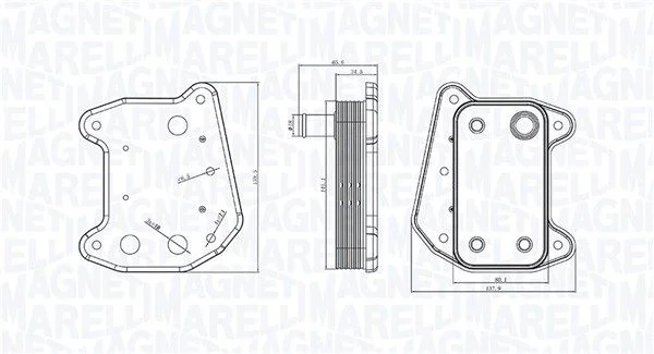 Chladič oleja, motorový olej MAGNETI MARELLI 350300001700