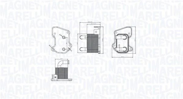 Chladič oleja, motorový olej MAGNETI MARELLI 350300002200
