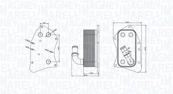 Chladič oleja, motorový olej MAGNETI MARELLI 350300002300