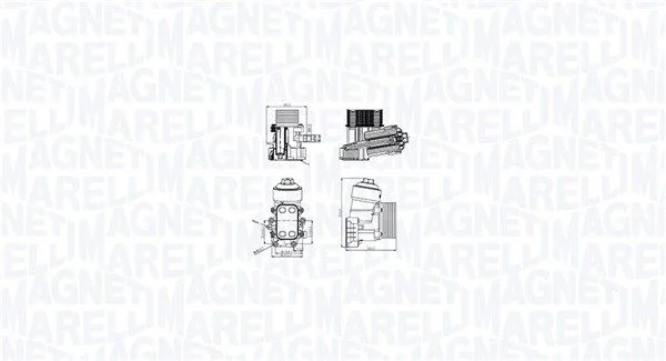 Chladič oleja, motorový olej MAGNETI MARELLI 350300003400
