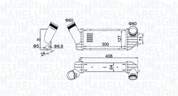 Charge Air Cooler MAGNETI MARELLI 351319204340