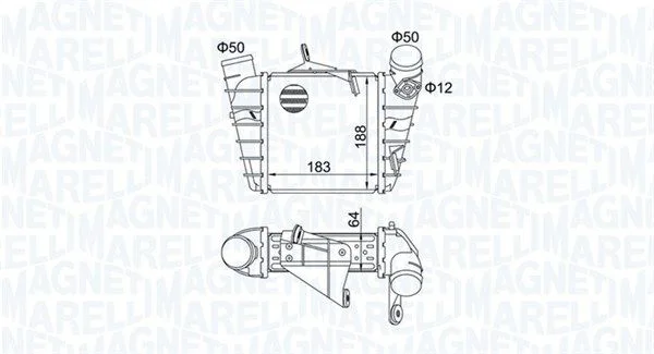 Chladič turbodúchadla MAGNETI MARELLI 351319204750