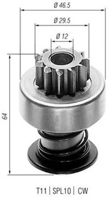 Pastorok, štartér MAGNETI MARELLI 940113020025