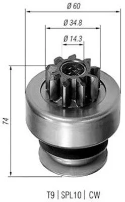 Pastorok, štartér MAGNETI MARELLI 940113020101