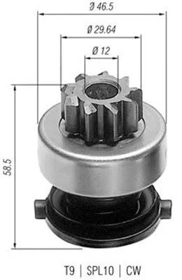 Pastorok, štartér MAGNETI MARELLI 940113020136