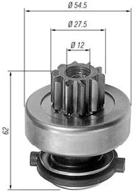 Pinion, starter MAGNETI MARELLI 940113020193