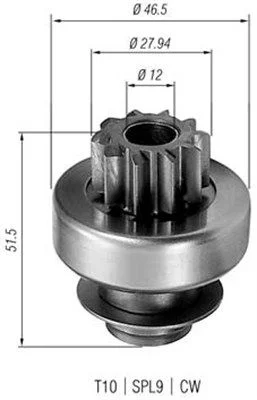 Pastorok, štartér MAGNETI MARELLI 940113020227