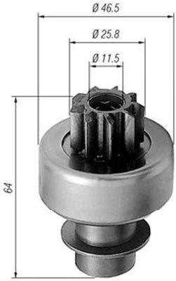 Pinion, starter MAGNETI MARELLI 940113020242