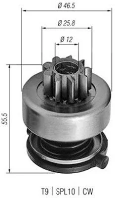Pastorok, štartér MAGNETI MARELLI 940113020254