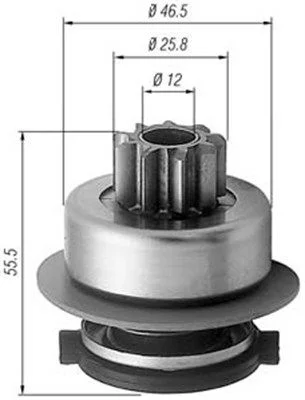 Pastorok, štartér MAGNETI MARELLI 940113020256