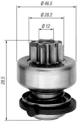 Pastorok, štartér MAGNETI MARELLI 940113020281