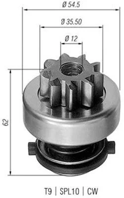 Pastorok, štartér MAGNETI MARELLI 940113020282