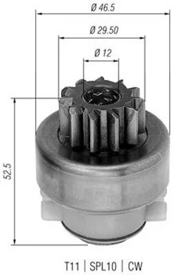 Pastorok, štartér MAGNETI MARELLI 940113020283