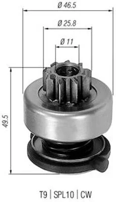 Pastorok, štartér MAGNETI MARELLI 940113020301
