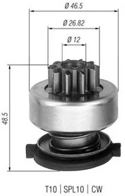 Pastorok, štartér MAGNETI MARELLI 940113020309