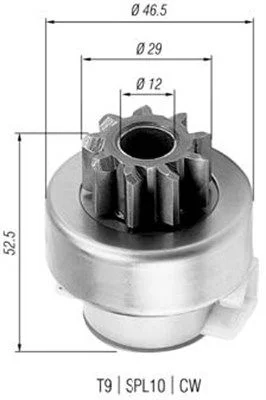 Pastorok, štartér MAGNETI MARELLI 940113020325
