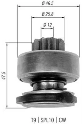 Pastorok, štartér MAGNETI MARELLI 940113020329