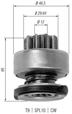 Pastorok, štartér MAGNETI MARELLI 940113020334