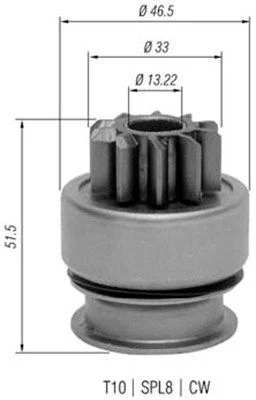 Pastorok, štartér MAGNETI MARELLI 940113020348