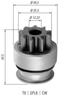 Pastorok, štartér MAGNETI MARELLI 940113020369