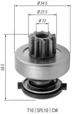 Pastorok, štartér MAGNETI MARELLI 940113020376