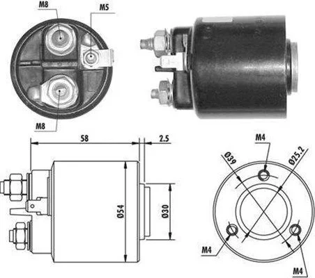 Elektromagnetický spínač, štartér MAGNETI MARELLI 940113050061