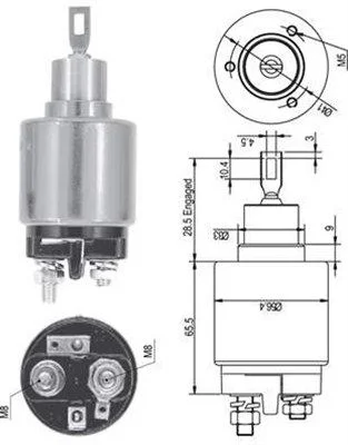 Elektromagnetický spínač, štartér MAGNETI MARELLI 940113050126