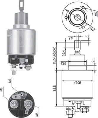Elektromagnetický spínač, štartér MAGNETI MARELLI 940113050271