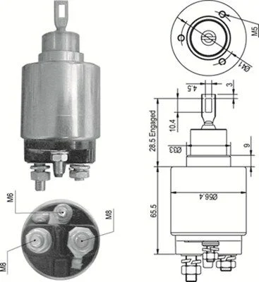 Elektromagnetický spínač, štartér MAGNETI MARELLI 940113050348